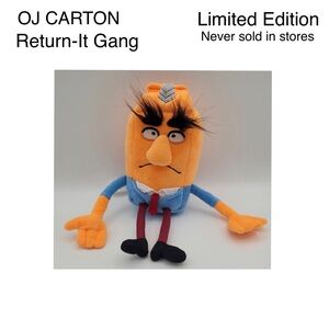 RARE⭐️ NEVER SOLD in stores ⭐️ OJ CARTON - Plush Toy - Limited Edition